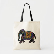 Indischer Elefant-Kunst-Hemd Einkaufstaschen