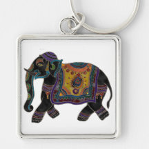 Indischer Elefant-Kunst-Schlüsselkette Schlüsselanhänger
