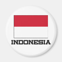Indonesien-Flagge Kühlschrankmagnet