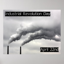Industrielle Revolutions-Tag Plakatdruck