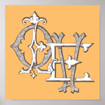 Ineinander greifenVintageTypography Liebe-Plakat