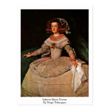 Infanta Maria Teresa durch Diego Velazquez Postkarten