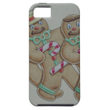 Ingwer-Brot-Plätzchen-Männer iPhone 5 Hüllen