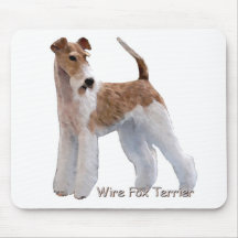 Ingwer-Draht-Foxterrier Mousepads