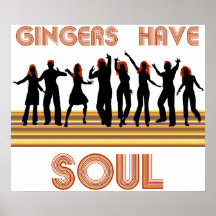 Ingwer haben Soul-Zug Plakate