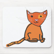 Ingwer-Katze Mousepad