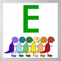 Initiale T Rex Posterdrucke