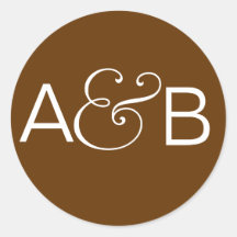 INITIALEN-AUFKLEBER-SIEGEL-BROWN-WEISS