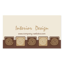 Innenarchitekt-Visitenkarte