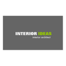 Innenarchitekt - Visitenkarten