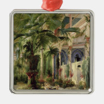 Innenraum des Palmen-Hauses in Potsdam, 1833 Ornamente