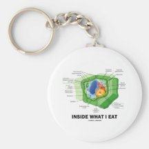 Innerhalb, was ich esse (Pflanzen-Zellen-vegetaris Schlüsselanhänger