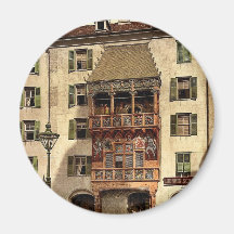 Innsbruck, das goldene Portal, Tirol, Austro-Ungar Kühlschrankmagnet