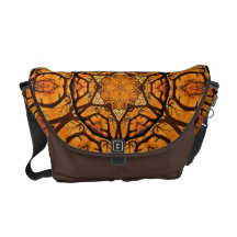 Ins Auge fallende orange Stern-Rickshaw-Tasche Kuriertaschen