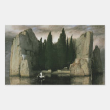Insel der Toten, dritte Version durch Arnold Bockl Stickers
