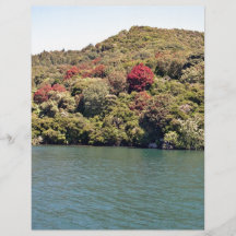 Insel mit Yacht Flyer Druck
