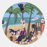 Insel-Sommer-Ferien Labradors Sticker