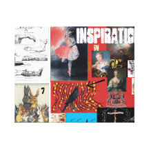 Inspirations-Collagen-Leinwand Galerie Falt Leinwand