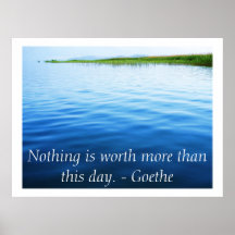 Inspirierend Goethe Zitatplakat