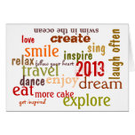 inspirierend Grußkarte 2013 des neuen Jahres