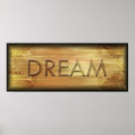 Inspirierend Traumplakat