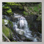 Inspirierend Wasserfall Plakate