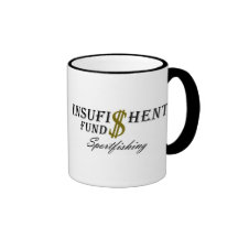 Insufishent finanziert Logo Kaffee Tassen