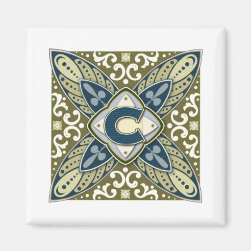 Intaglio-Buchstabe C Magnets