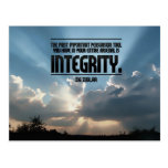 Integritäts-inspirierend Postkarte