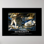 INTEGRITÄTS-motivierend WOLF Kunst-Druck Posterdrucke