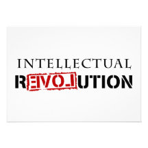 Intellektuelle Revolution Einladungskarte