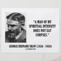 Intensität Georges B. Shaw Spiritual Leichen nicht Flyer Druck