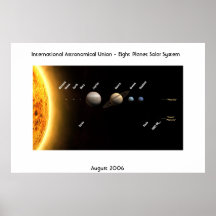 Internationale astronomische Gewerkschaft - acht P Plakat