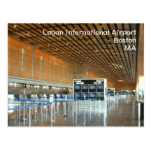 Internationaler Flughafen Logans Postkarte