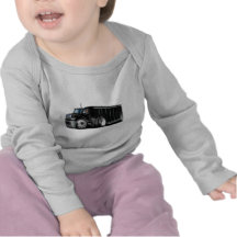 Internationaler schwarzer Lieferwagen T-Shirts