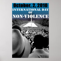 INTERNATIONALER TAG DER GEWALTLOSIGKEIT PLAKATE