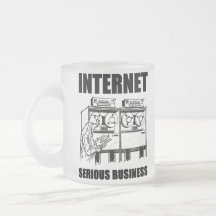Internet-ernstes Geschäft Haferl
