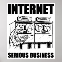 Internet-ernstes Geschäft Posterdrucke