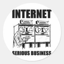 Internet-ernstes Geschäft Runder Sticker