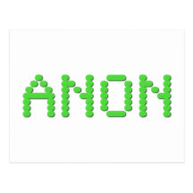 Internet-Freiheit Anon konservieren Postkarte