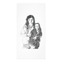 Inuitfamilie Foto Grußkarte