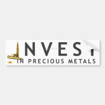 Investieren Sie in den wertvollen Metallen 1 - ein Auto Aufkleber