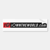 iOwnTheWorldBannerLogo Autoaufkleber