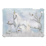 iPad Minifall mit Fantasie-Winter-Einhörnern