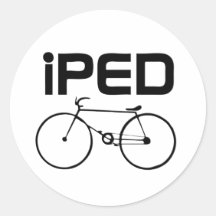 IPED ENTWURFS-EINFACHES SCHWARZES AUFKLEBER