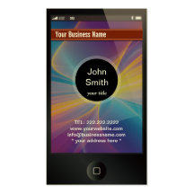 iPhone identische dunkle Visitenkarte