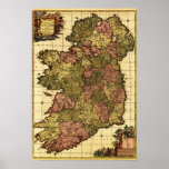 IrelandPanoramic MapIreland Poster