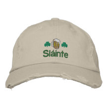 Iren-Sláinte gestickter Hut Besticktes Baseballcap