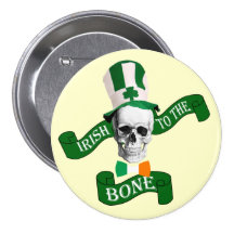 Iren zum des Knochen St Patrick Tag Anstecknadelbutton
