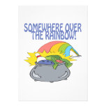 Irgendwo über dem Regenbogen Personalisierte Ankündigungskarten